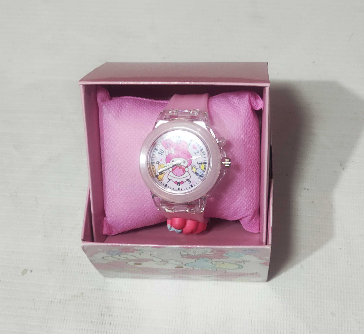 MINISO 3D Pattern Hello Kitty Girls Watches (Waterproof Quartz with box)