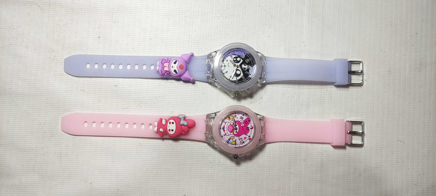 MINISO 3D Pattern Hello Kitty Girls Watches (Waterproof Quartz with box)
