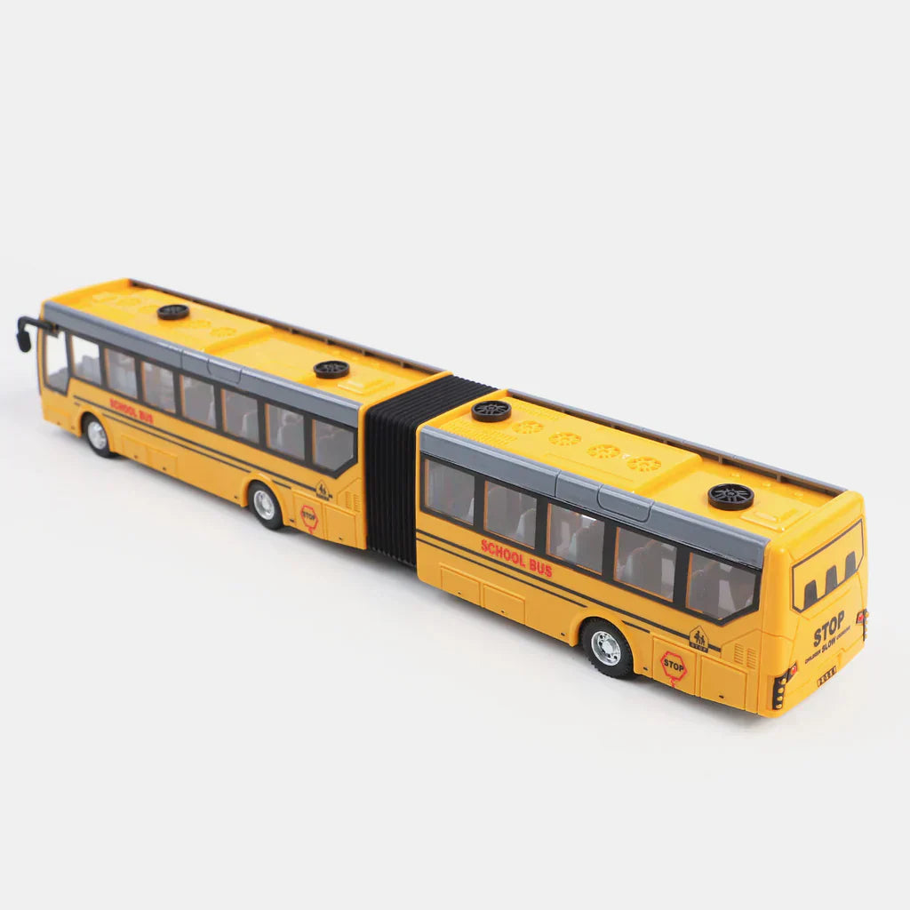 Remote Control City Bus Model Rechargeable With Light Toy - Tiny Toys