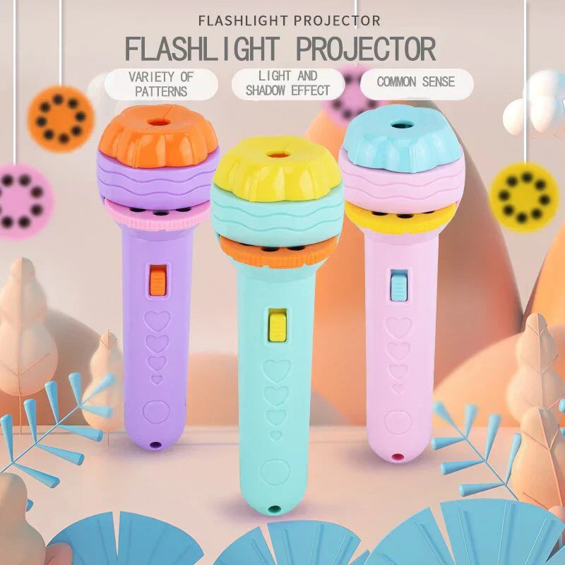 Mini Flashlight Slide Projector Toy For Kids 🔦 - Tiny Toys
