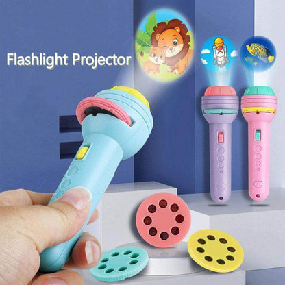 Mini Flashlight Slide Projector Toy For Kids 🔦 - Tiny Toys