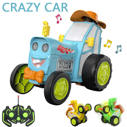 Crazy Jumping Tractor Car With Light & Sound - Tiny Toys