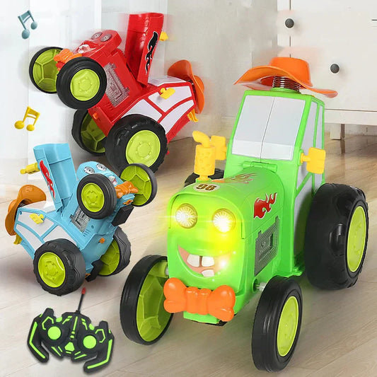 Crazy Jumping Tractor Car With Light & Sound - Tiny Toys