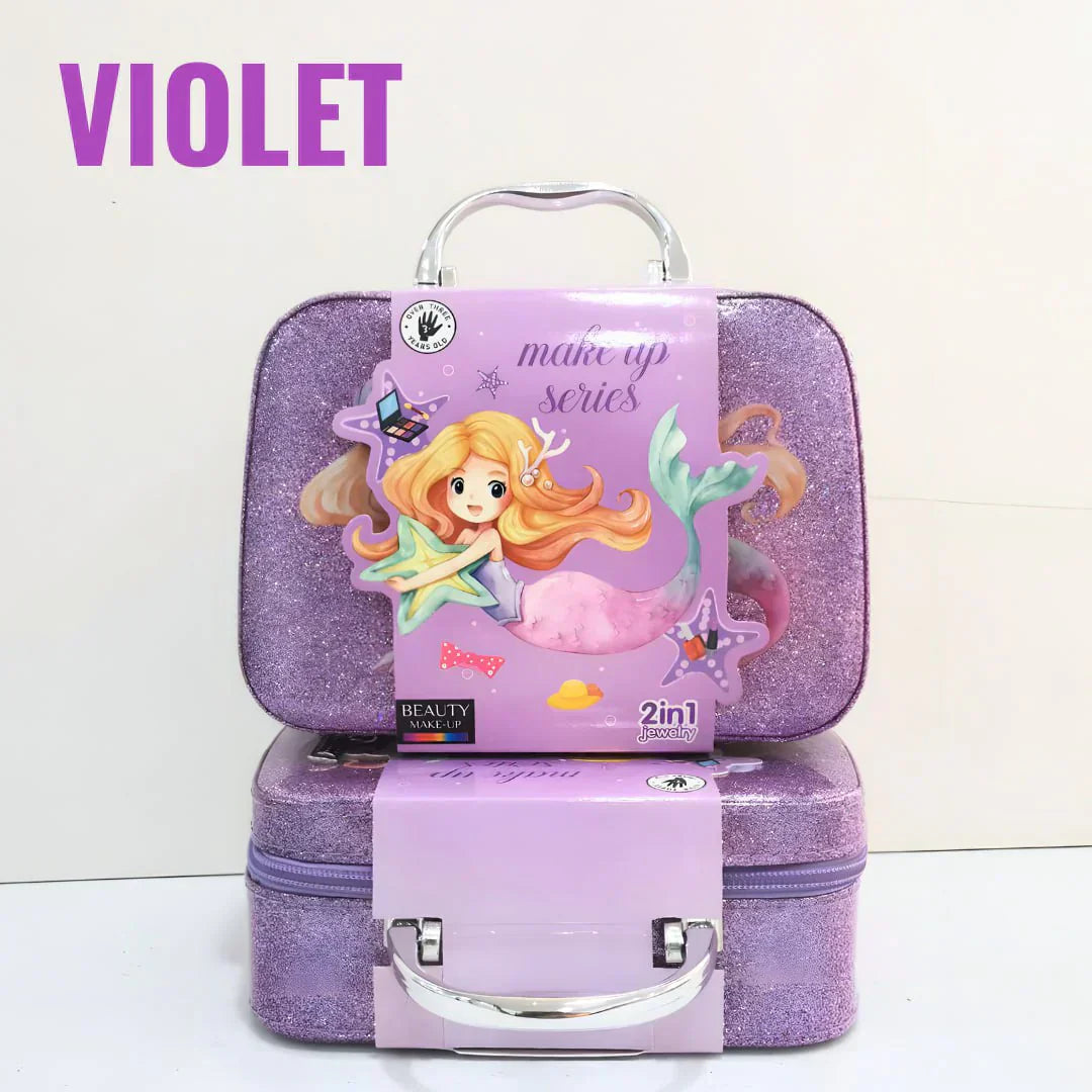 Portable Makeup Beauty Box For Little Girls - Tiny Toys