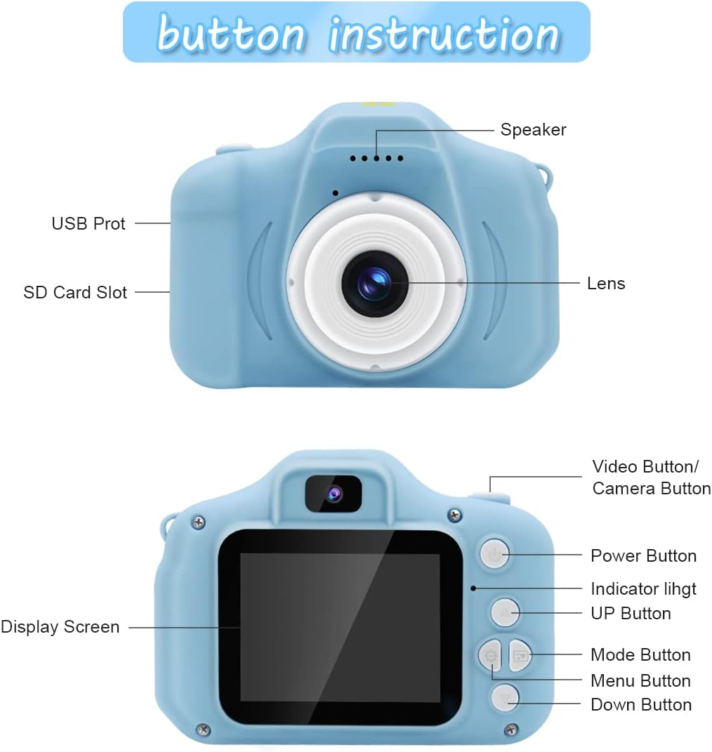 Kids Digital Video Camera (1080p) - Tiny Toys
