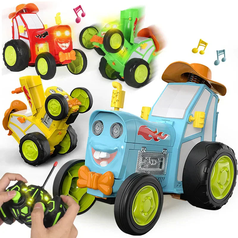 Crazy Jumping Tractor Car With Light & Sound - Tiny Toys