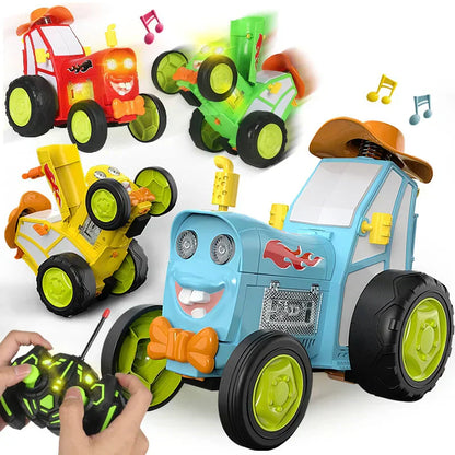 Crazy Jumping Tractor Car With Light & Sound - Tiny Toys