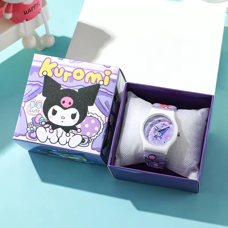 MINISO 3D Pattern Hello Kitty Girls Watches (Waterproof Quartz with box)