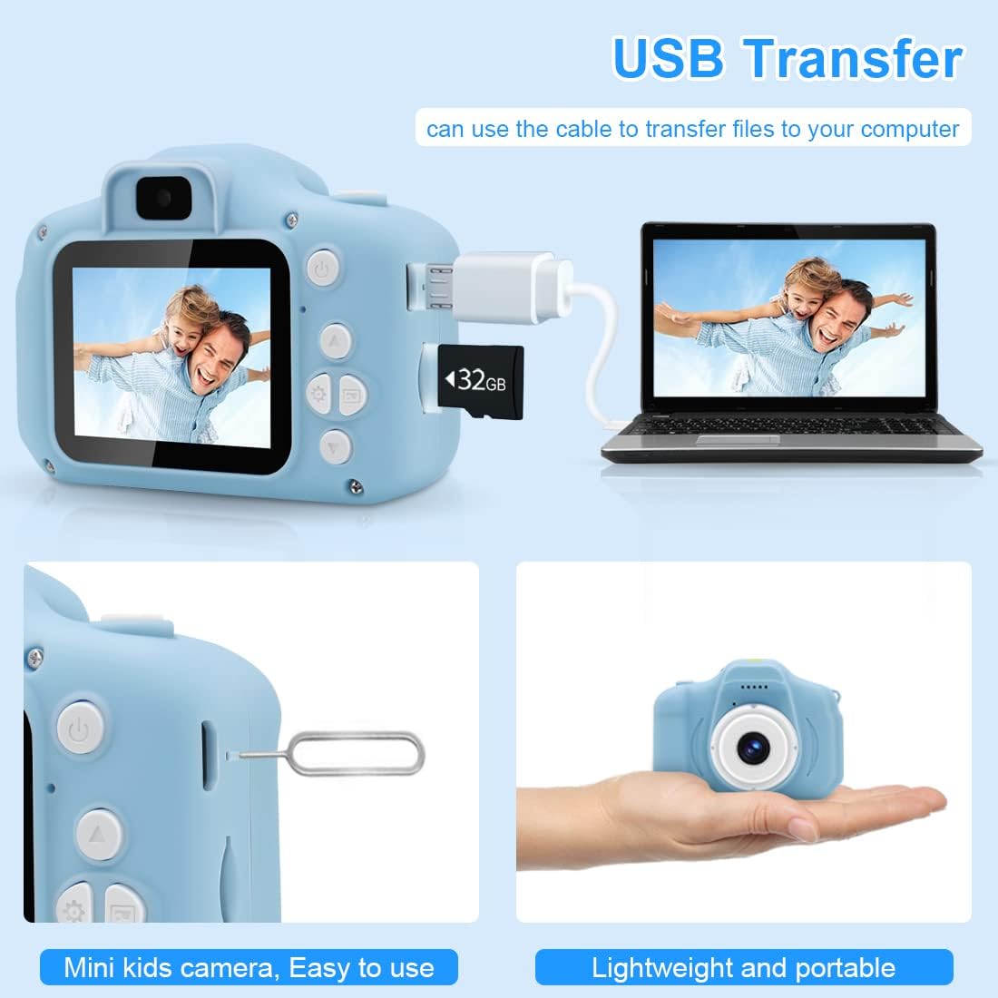 Kids Digital Video Camera (1080p) - Tiny Toys