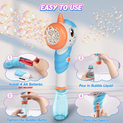 Bubble Machine Stick for Kids - Unicorn - Tiny Toys