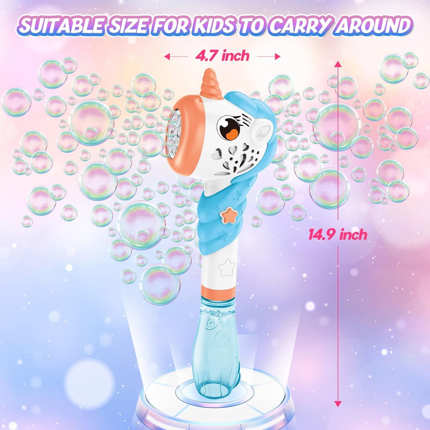 Bubble Machine Stick for Kids - Unicorn - Tiny Toys