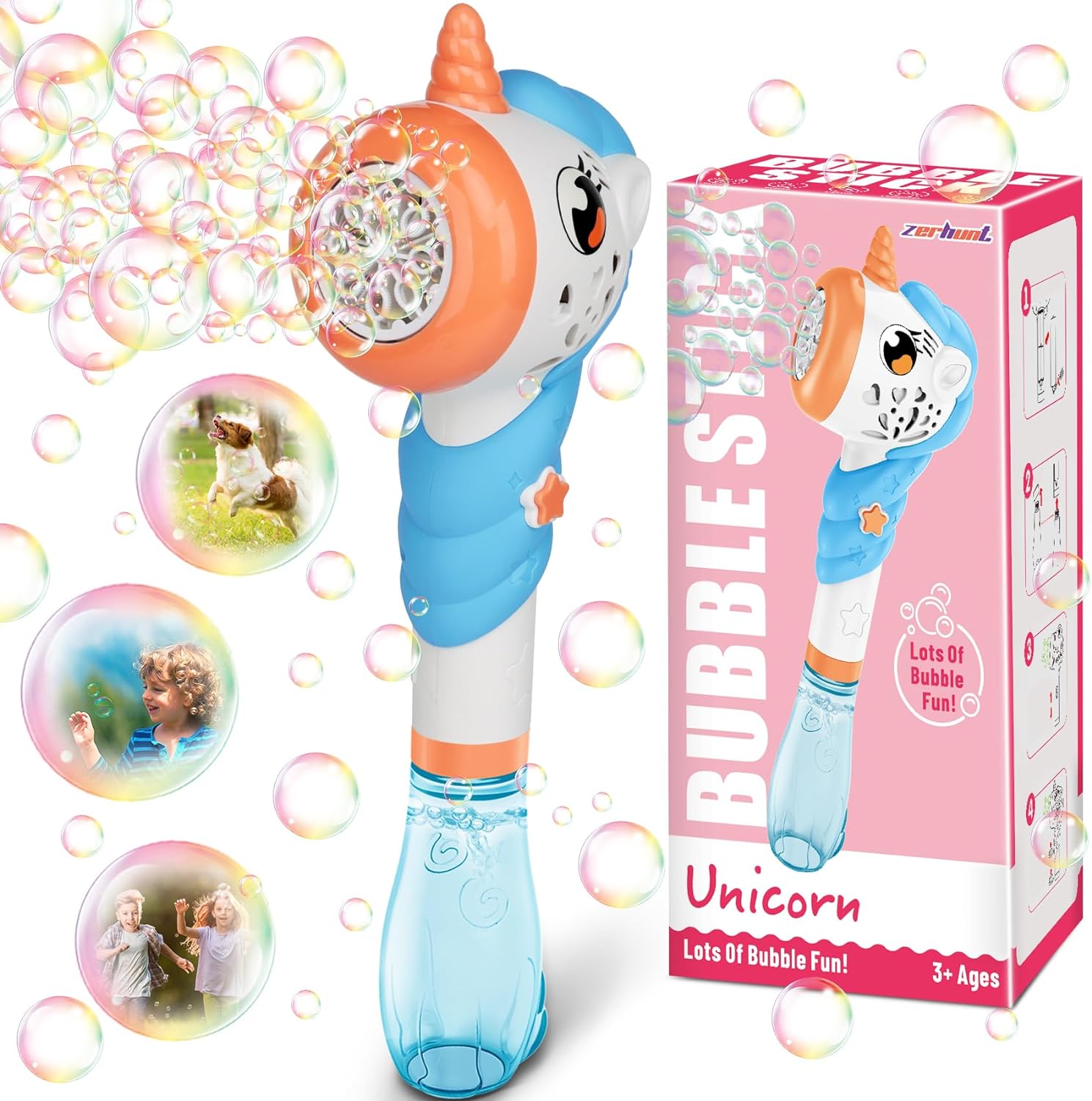 Bubble Machine Stick for Kids - Unicorn - Tiny Toys