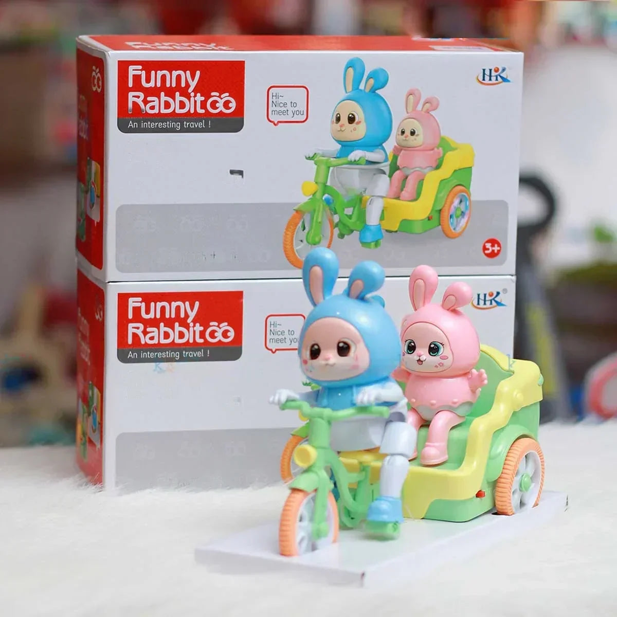 BUNNY ELECTRIC TRICYCLE WITH LIGHT AND MUSIC - Tiny Toys