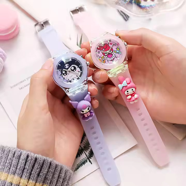 MINISO 3D Pattern Hello Kitty Girls Watches (Waterproof Quartz with box)