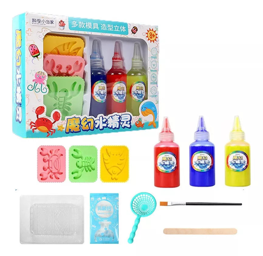 DIY Magic Water Crystal Treasure Gel - Tiny Toys