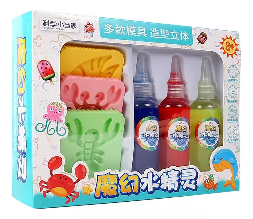 DIY Magic Water Crystal Treasure Gel - Tiny Toys