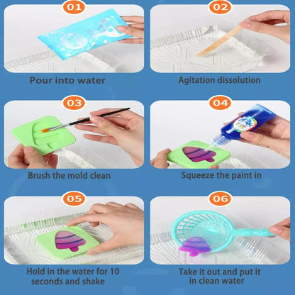 DIY Magic Water Crystal Treasure Gel - Tiny Toys