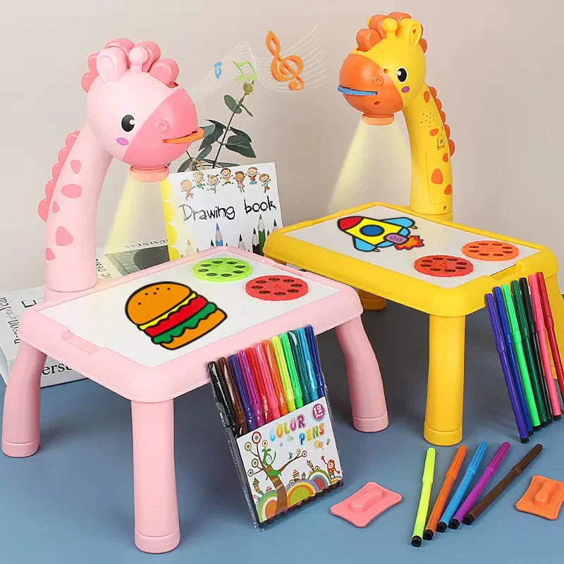 Drawing Projector Table for Kids, With Light & Music Size Large 🎨💡🌈