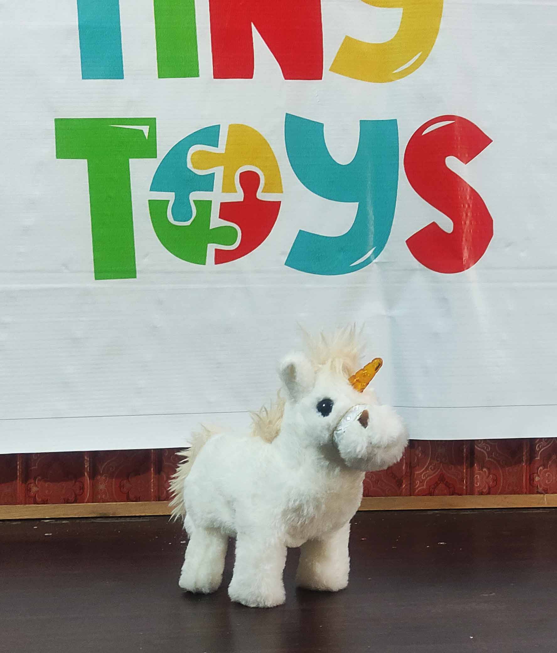 Plush Electric Unicorn Toy 💡🌈 🦄 - Tiny Toys