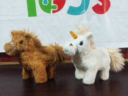 Plush Electric Unicorn Toy 💡🌈 🦄 - Tiny Toys