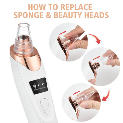 Vacuum Blackhead Remover For Pore Acne Pimple Removal and Vacuum Suction Facial Pore Cleaner