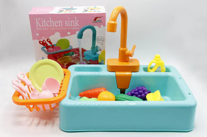 Kitchen Sink Play Set with Running Water - Tiny Toys