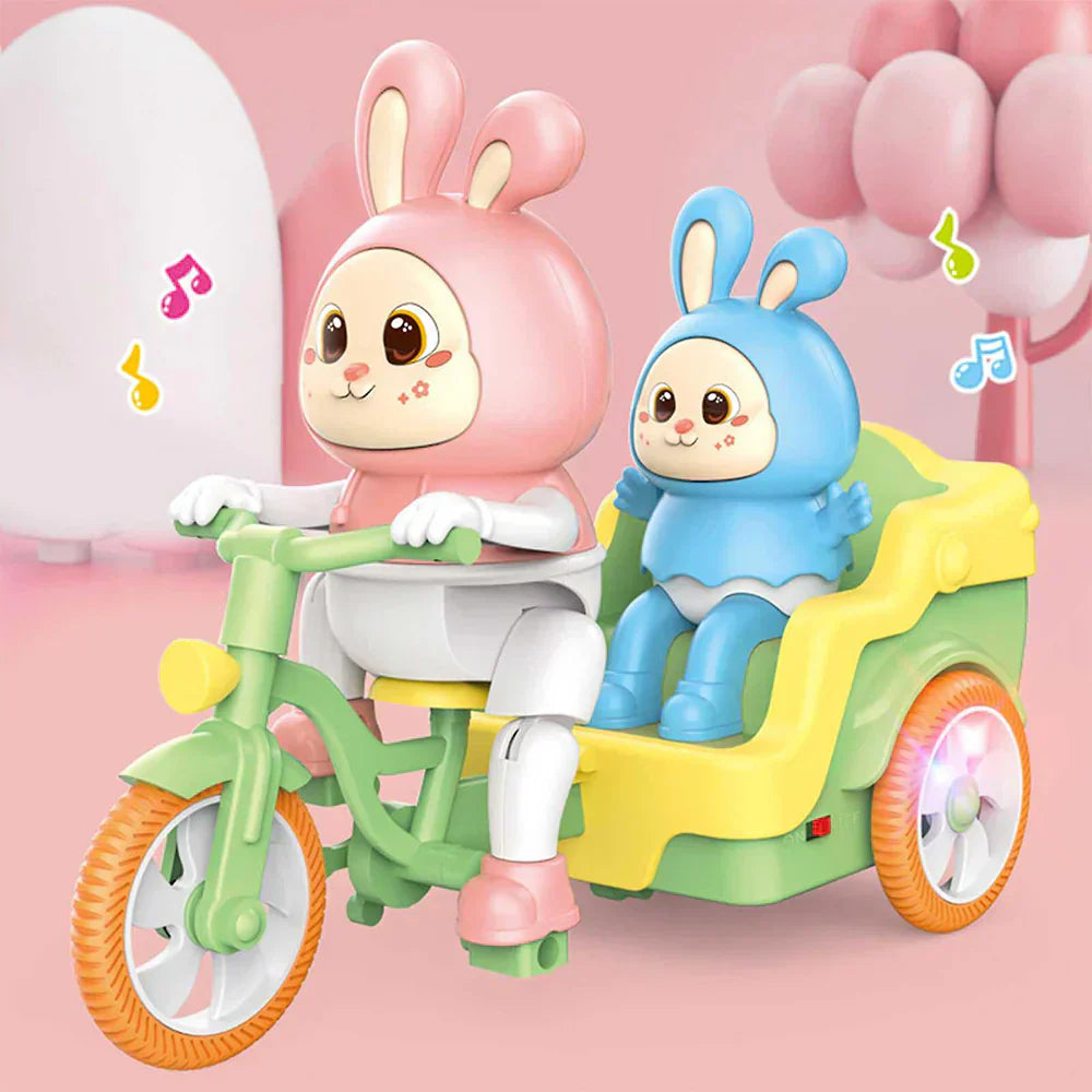 BUNNY ELECTRIC TRICYCLE WITH LIGHT AND MUSIC - Tiny Toys