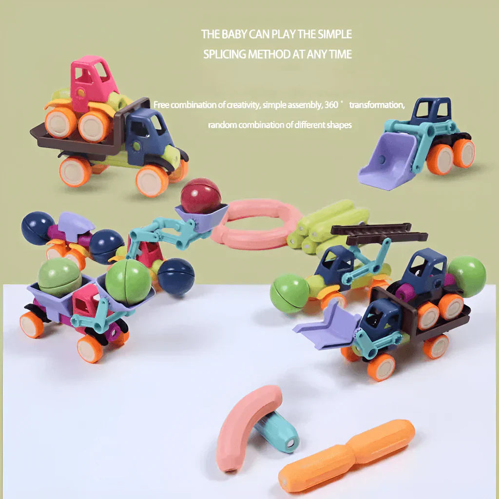 Magnetic Construction Car Building Sticks Toy - Tiny Toys