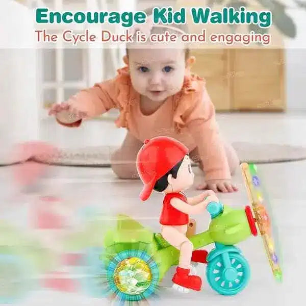 New Musical Tricycle Boy With 3D Lights - Tiny Toys