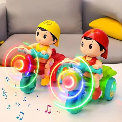 New Musical Tricycle Boy With 3D Lights - Tiny Toys