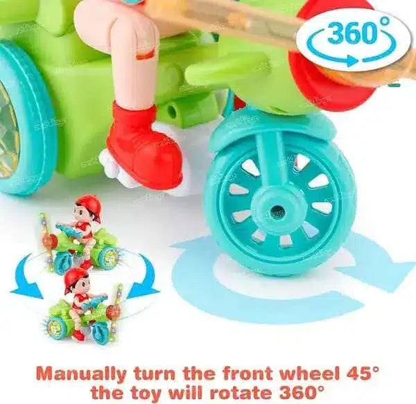 New Musical Tricycle Boy With 3D Lights - Tiny Toys