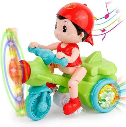 New Musical Tricycle Boy With 3D Lights - Tiny Toys