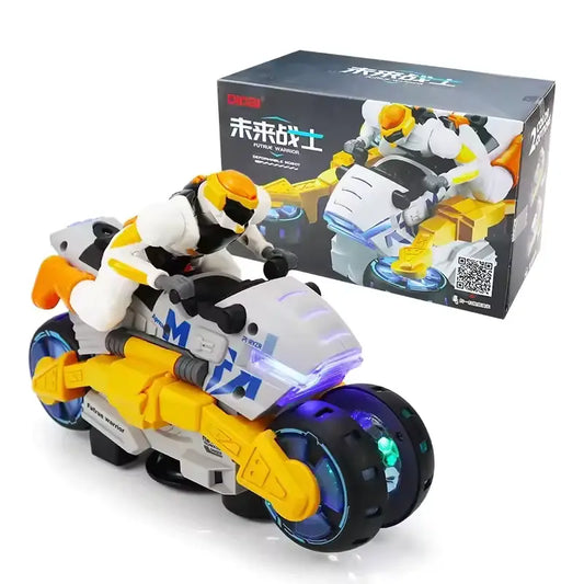 Transformation Stunt Motorcycle - 360 Degree Rotation - Tiny Toys