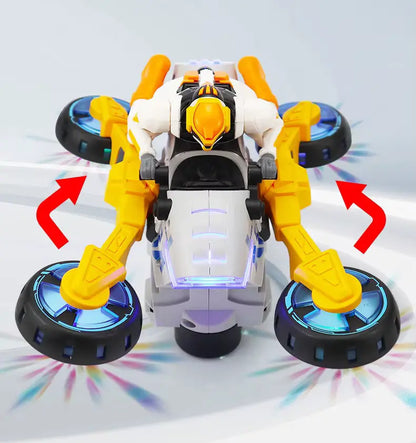 Transformation Stunt Motorcycle - 360 Degree Rotation - Tiny Toys