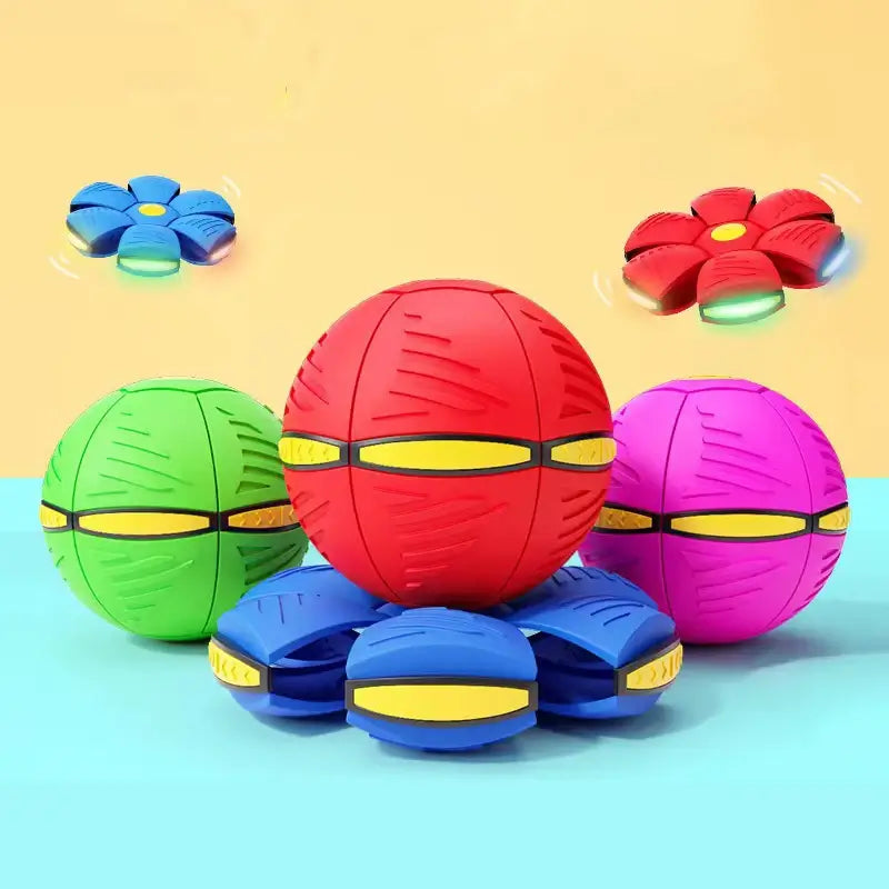 2-in-1 UFO Flying Throw Ball - Tiny Toys