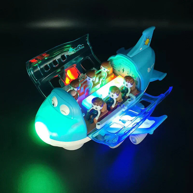 Spinning Electric Airliner With Light And Music - Tiny Toys