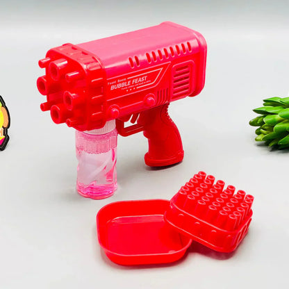 Bazooka Bubble Gun 36 Holes with 2 Heads (Automatic) Small Size - Tiny Toys