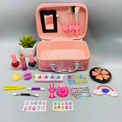 Portable Makeup Beauty Box For Little Girls - Tiny Toys