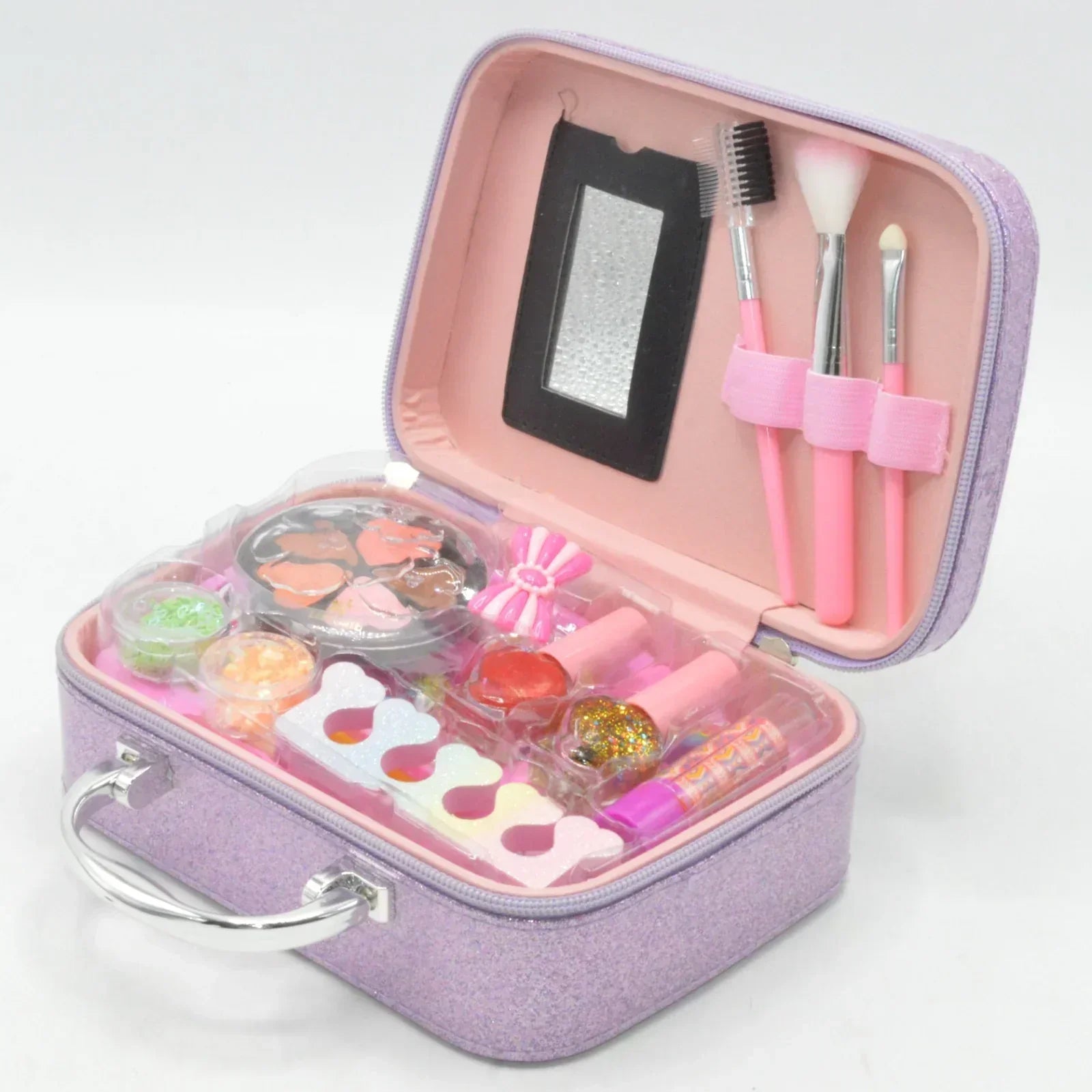 Portable Makeup Beauty Box For Little Girls - Tiny Toys