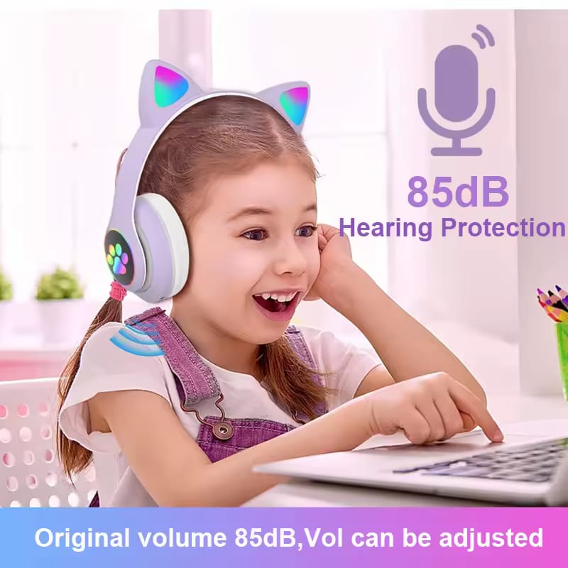 Ear Cat Bluetooth Headphones For Kids
