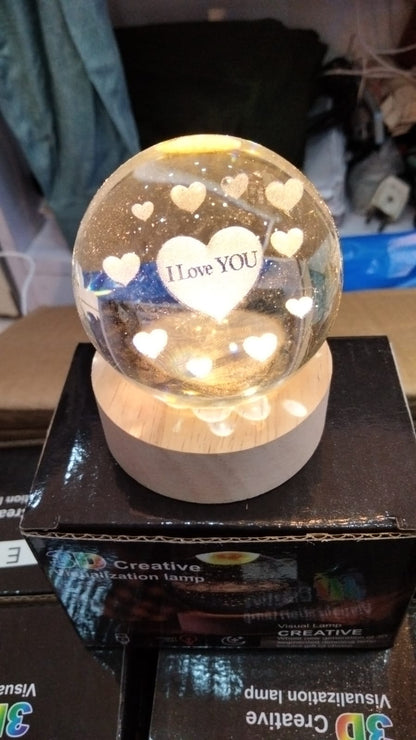 3D Creative Crystal Ball lamp 3D Creative Crystal Ball lamp