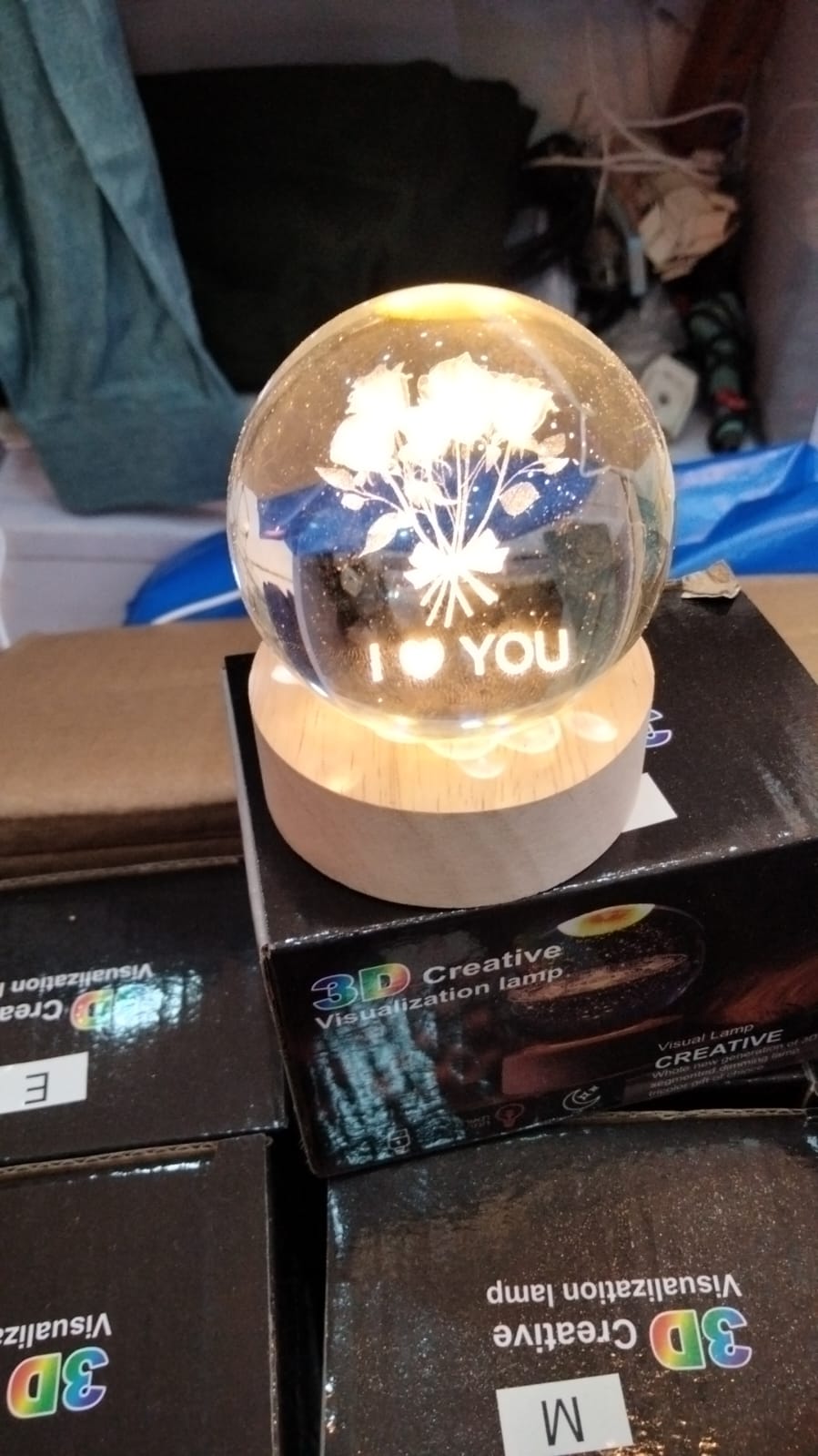 3D Creative Crystal Ball lamp 3D Creative Crystal Ball lamp