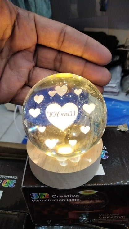 3D Creative Crystal Ball lamp 3D Creative Crystal Ball lamp