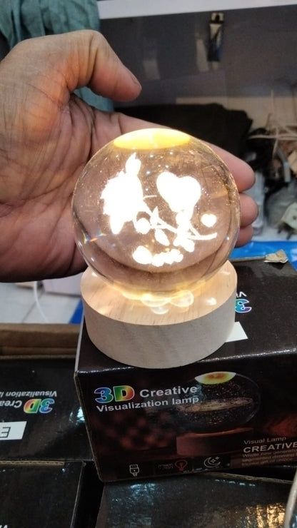 3D Creative Crystal Ball lamp 3D Creative Crystal Ball lamp