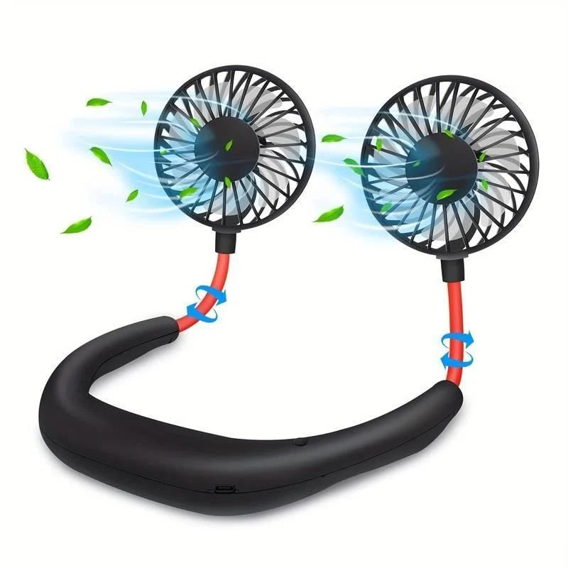 Rechargeable USB Portable Neck Fan - Tiny Toys