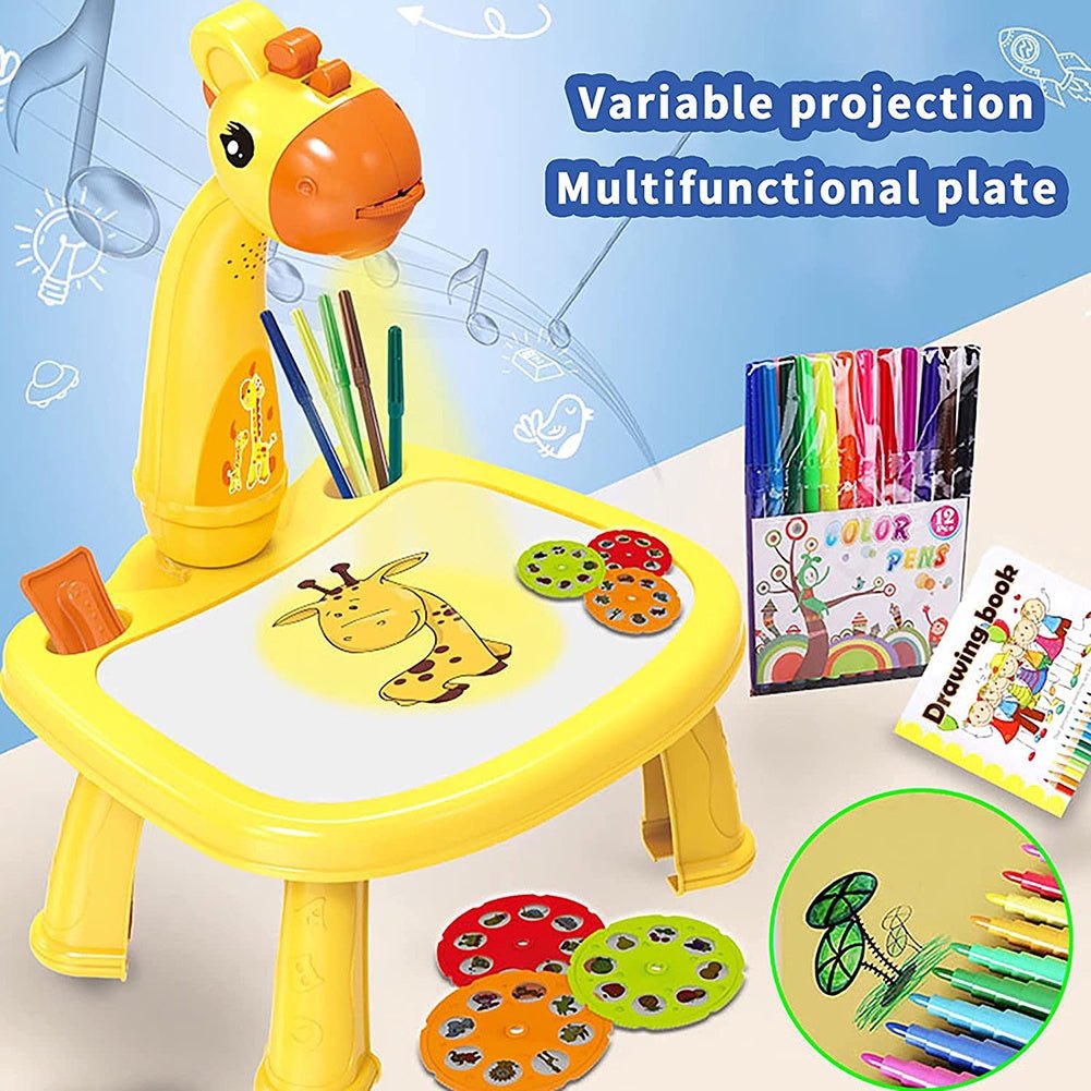 Drawing Projector Table for Kids, With Light & Music Size Large 🎨💡🌈