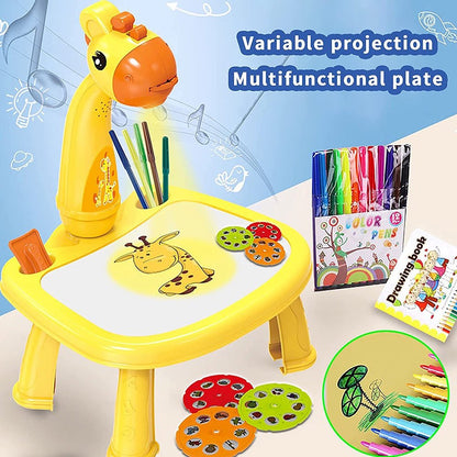 Drawing Projector Table for Kids, With Light & Music Size Large 🎨💡🌈