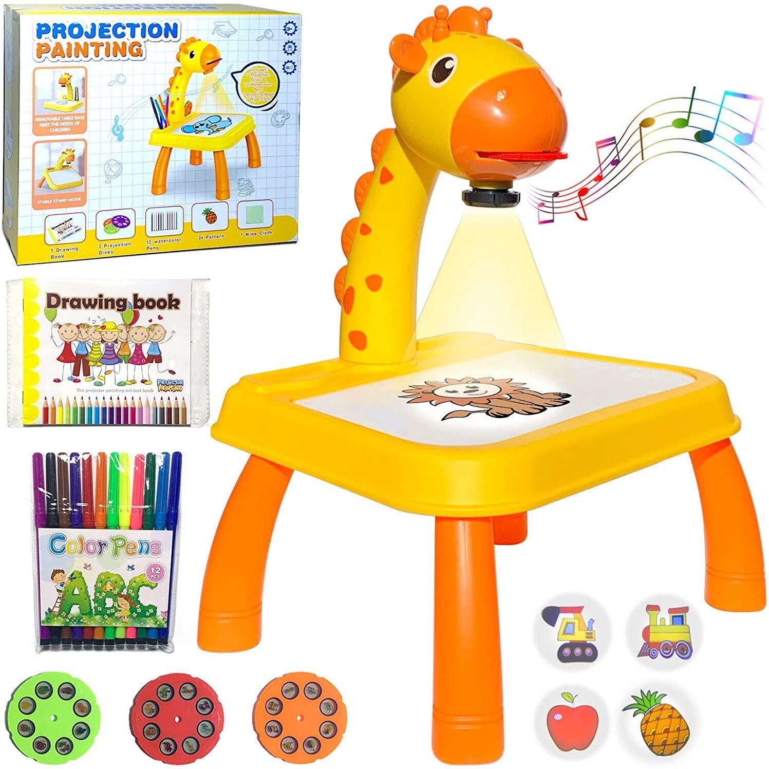 Drawing Projector Table for Kids, With Light & Music Size Large 🎨💡🌈