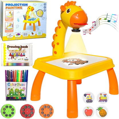 Drawing Projector Table for Kids, With Light & Music Size Large 🎨💡🌈