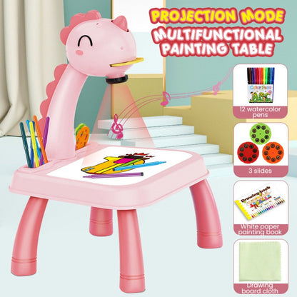 Drawing Projector Table for Kids, With Light & Music Size Large 🎨💡🌈
